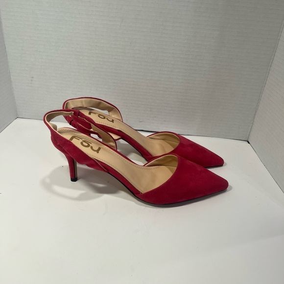 FSJ Shoes - FSJ Red Women's Heels